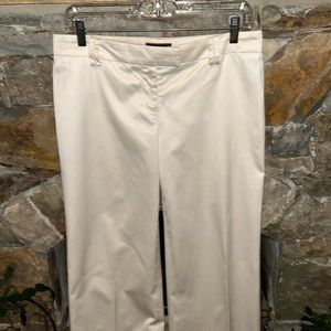 Bebe Size 8 Cream Colored Wide Leg Trousers Cotton & Spandex; Superior Quality